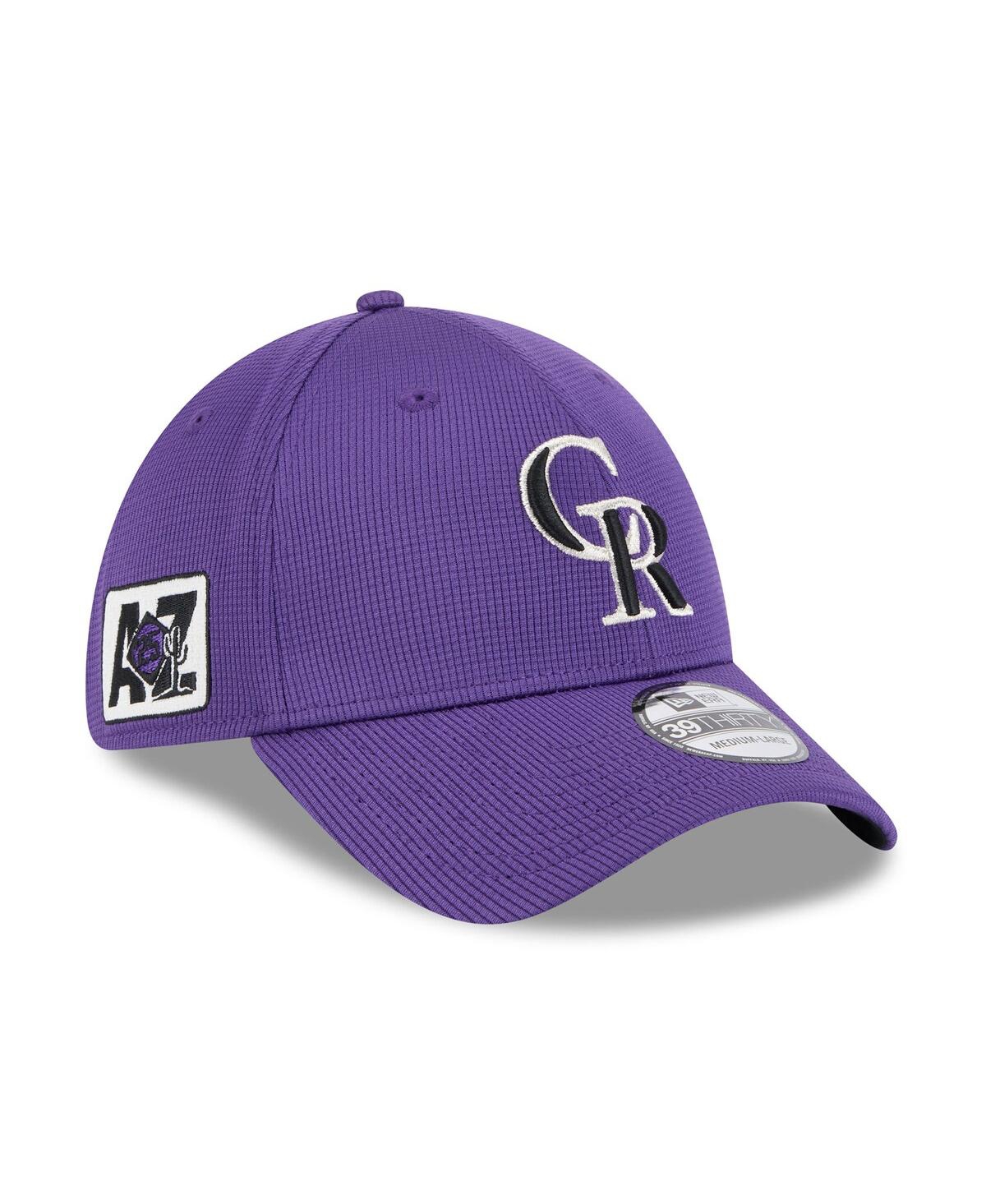 New Era Men's Purple Colorado Rockies 2025 Spring Training 39thirty Flex Hat In Purple
