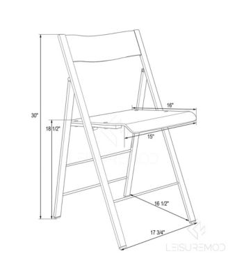 Menno Modern Acrylic Gold Base Folding Chair
