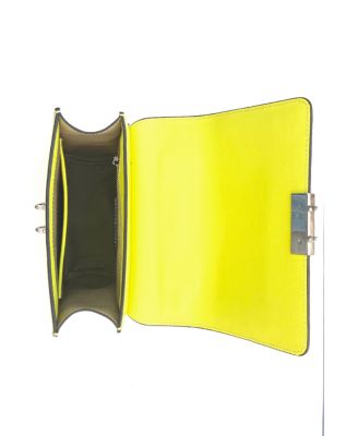 Convertible Leather Backpack Purse Yellow Crossbody Bag with Embellishments and Top Handle Women's Handbag