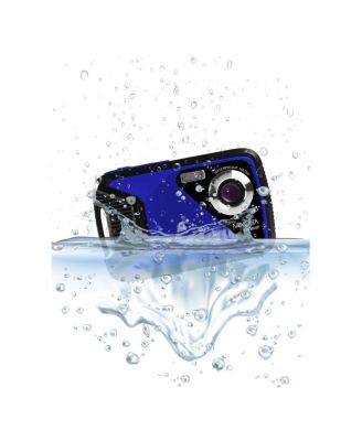 MN30WP 21MP Full HD 2.8" Touch LCD Screen Waterproof Digital Camera, Blue