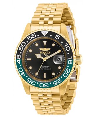 Men's 36043 Pro Diver Quartz 3 Hand Black Dial Watch