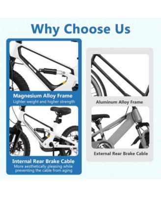 Kids Bike Adjustable with Shock Absorber and Bell Comfortable and Safe Ride for Young Cyclists