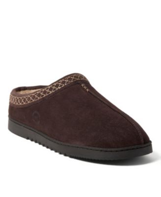 Men's Dean Genuine Suede Clog Slipper with Embroidery