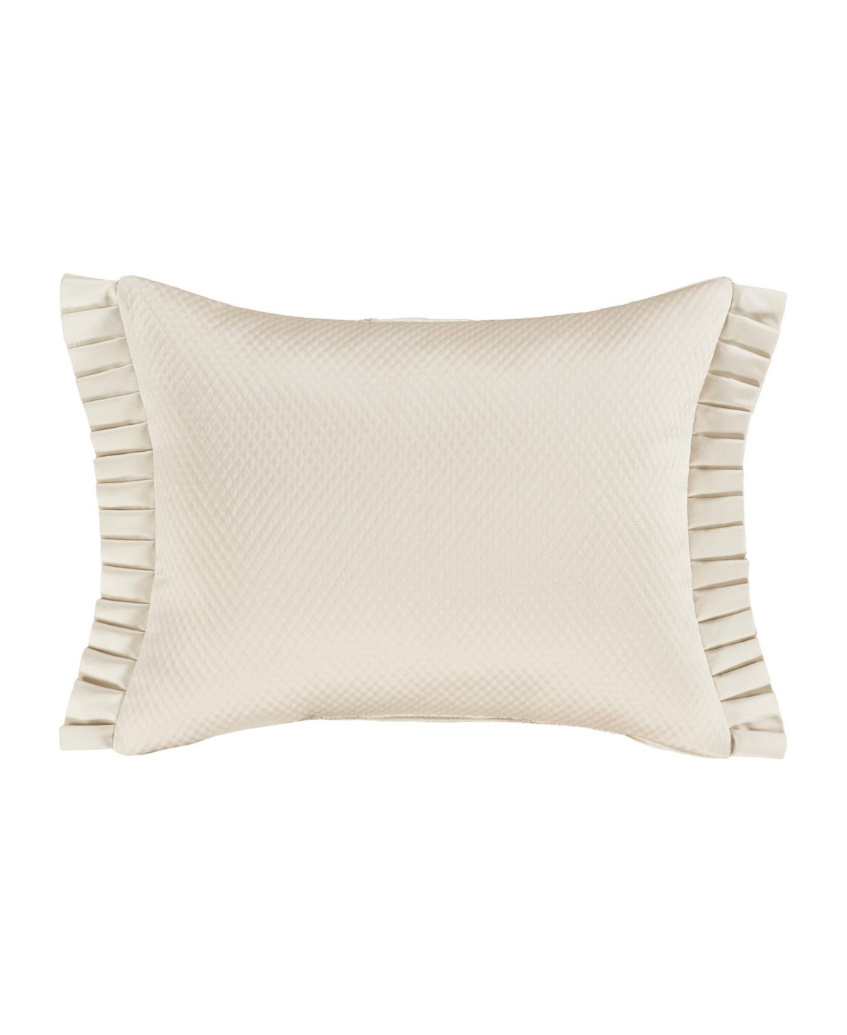 J Queen New York Villanova Boudoir Decorative Pillow, 15" X 20" In Alabaster