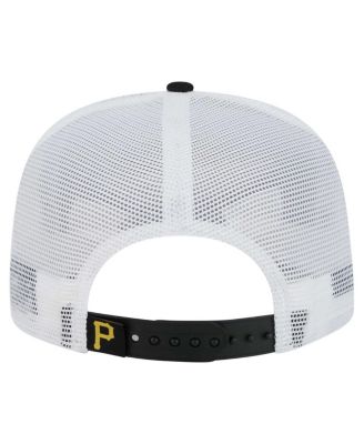 Men's Black Pittsburgh Pirates 9FIFTY A-Frame Trucker Snapback Hat