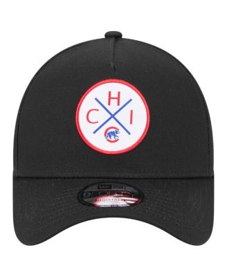 Men's Black Chicago Cubs 9FORTY A-Frame Adjustable Hat