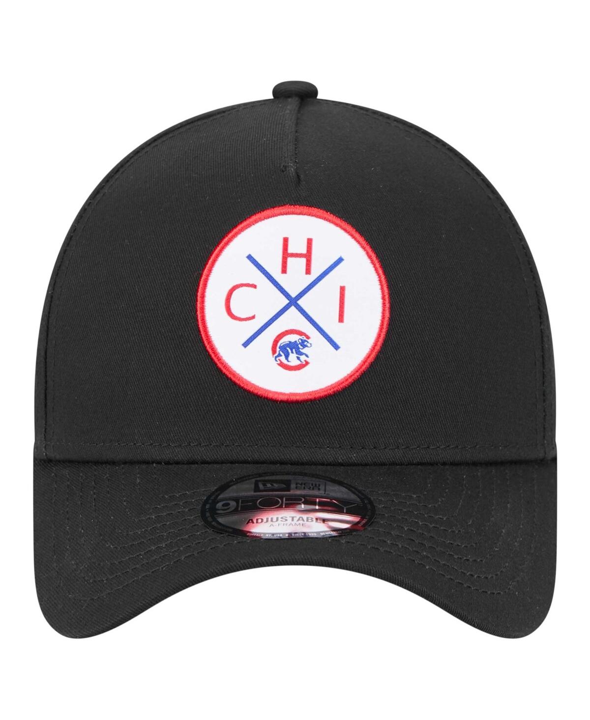 New Era Men's Black Texas Rangers 9forty A-frame Adjustable Hat In Black
