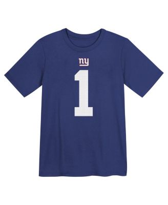 Preschool Malik Nabers Royal New York Giants Name Number T-Shirt