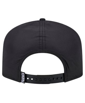 Men's Black Philadelphia 76ers Vented 9FIFTY A-Frame Snapback Hat