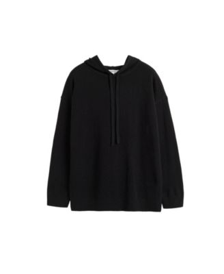Women's Wool Cashmere Blend Relaxed Hoodie Sweater