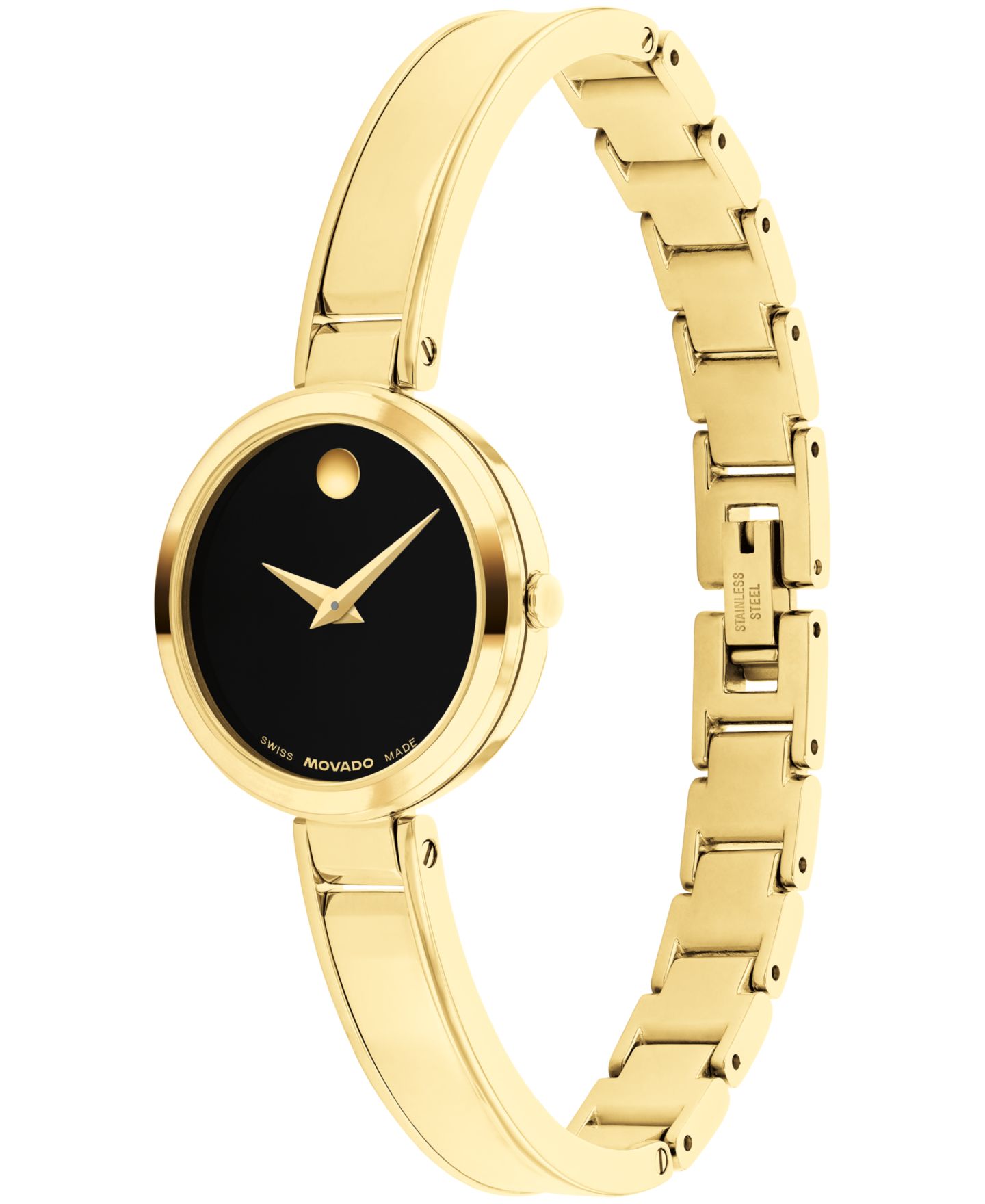 Женские часы Movado Moda Swiss Quartz Yellow PVD Watch, 24mm — фото 2