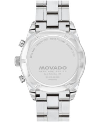 Men's Calendoplan S Swiss Quartz Chrono Stainless-Steel Watch, 42mm