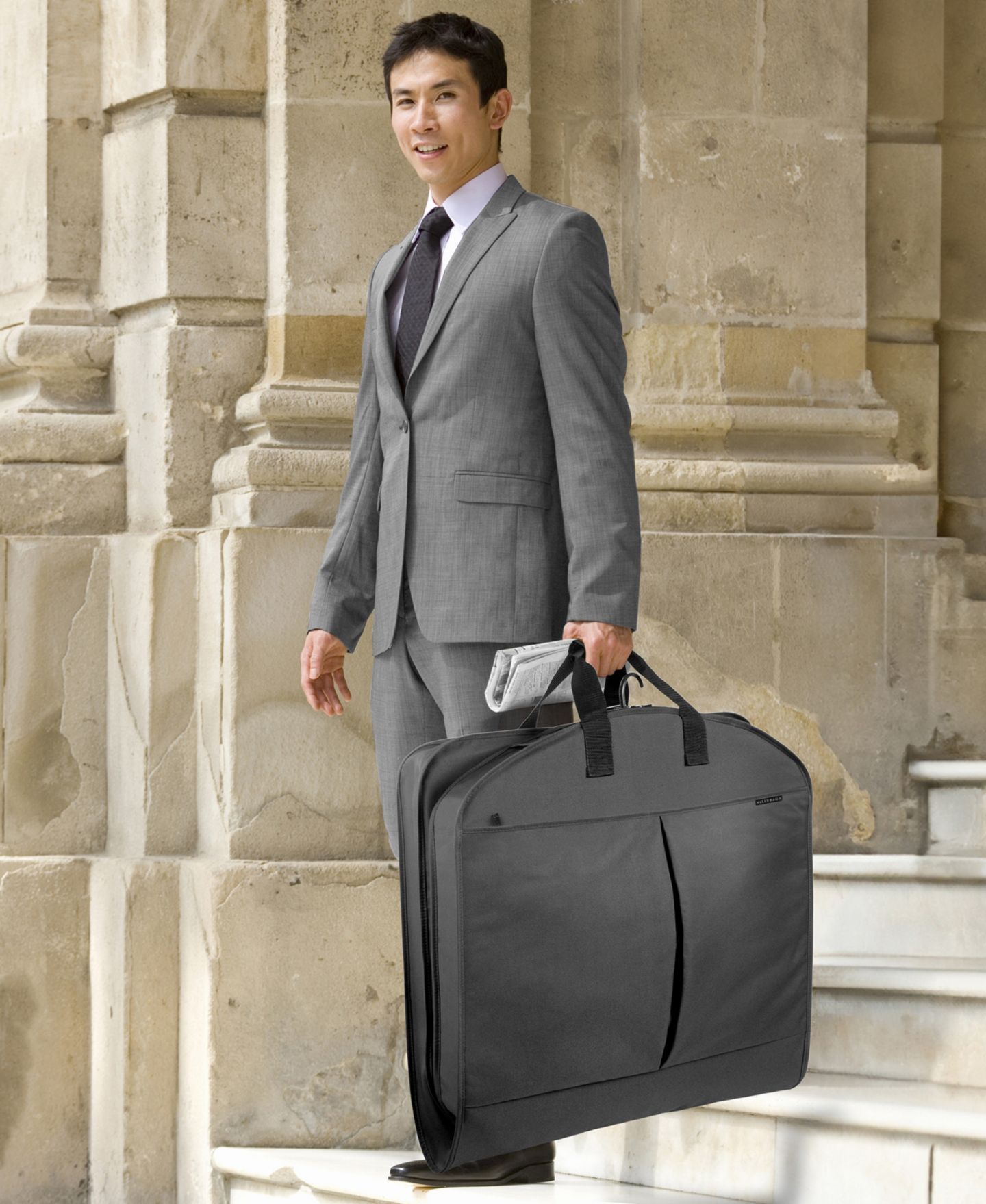 Сумка WallyBags 40" Deluxe Travel Garment Bag with Pockets, цвет: Чёрный — фото 6
