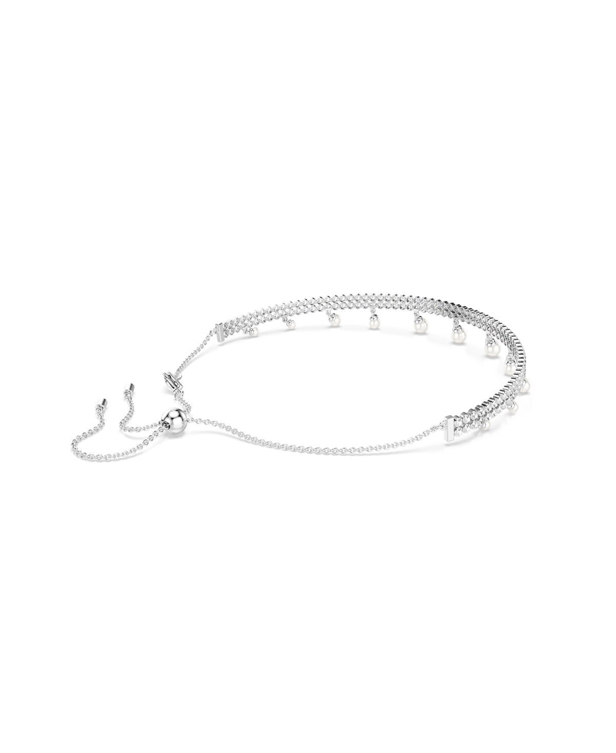 Swarovski X Ariana Grande Round Cut Choker In Metallic