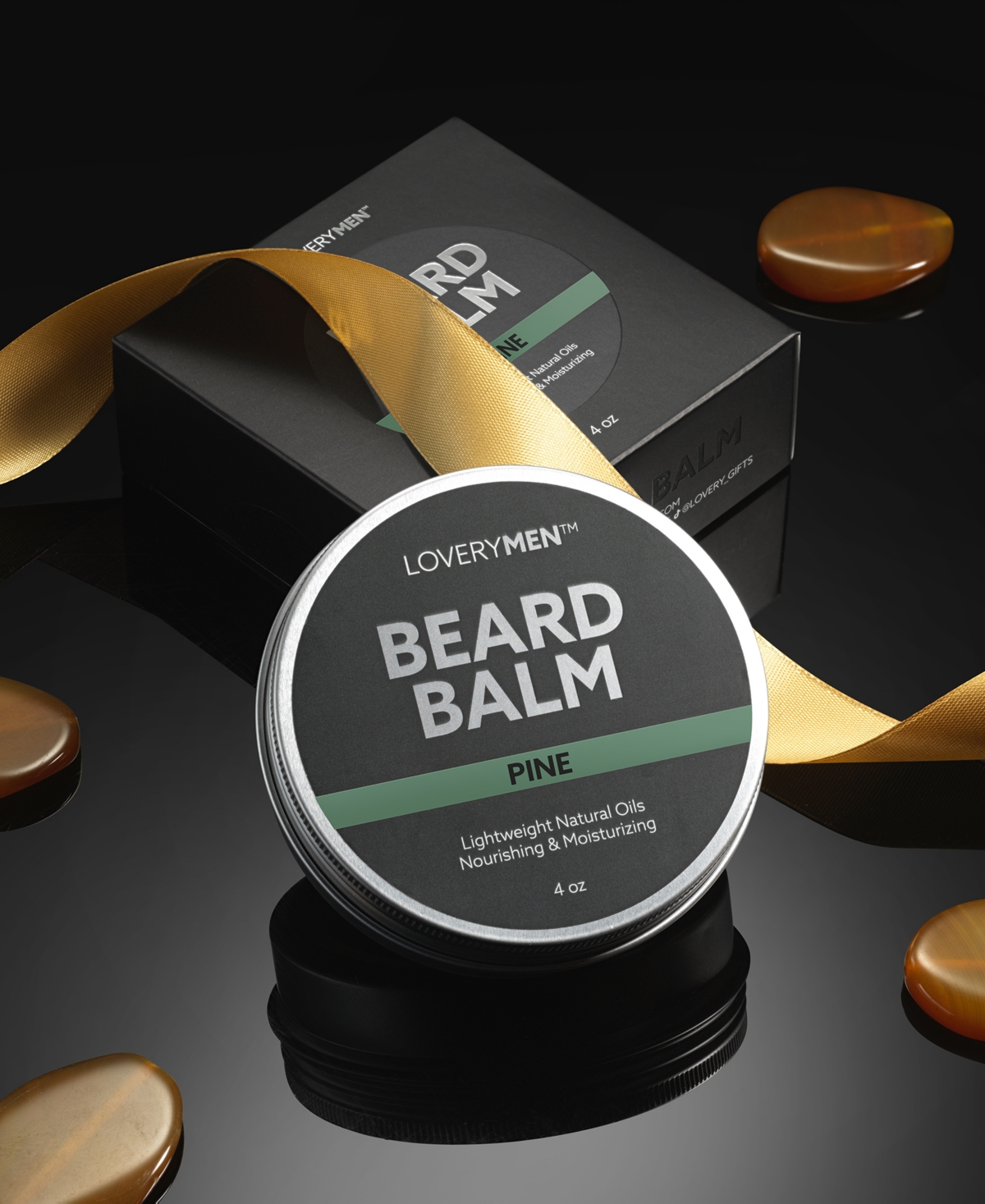 Lovery Men Pine Beard Balm, 4 Oz. In No Color