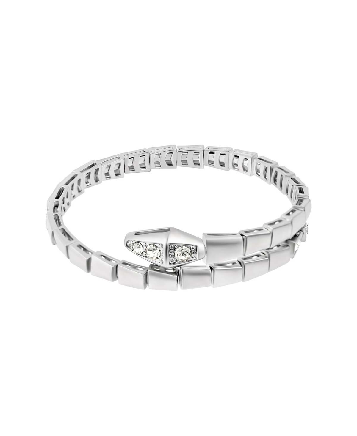 Adornia Snake Wrap Cuff In Silver
