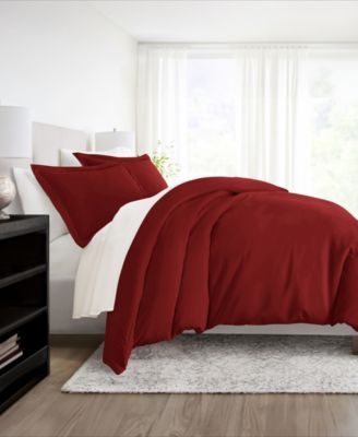 Double Brushed Solid Duvet Cover Set, King/California King