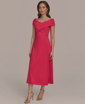 Women's Criss-Cross Off-Shoulder Dress