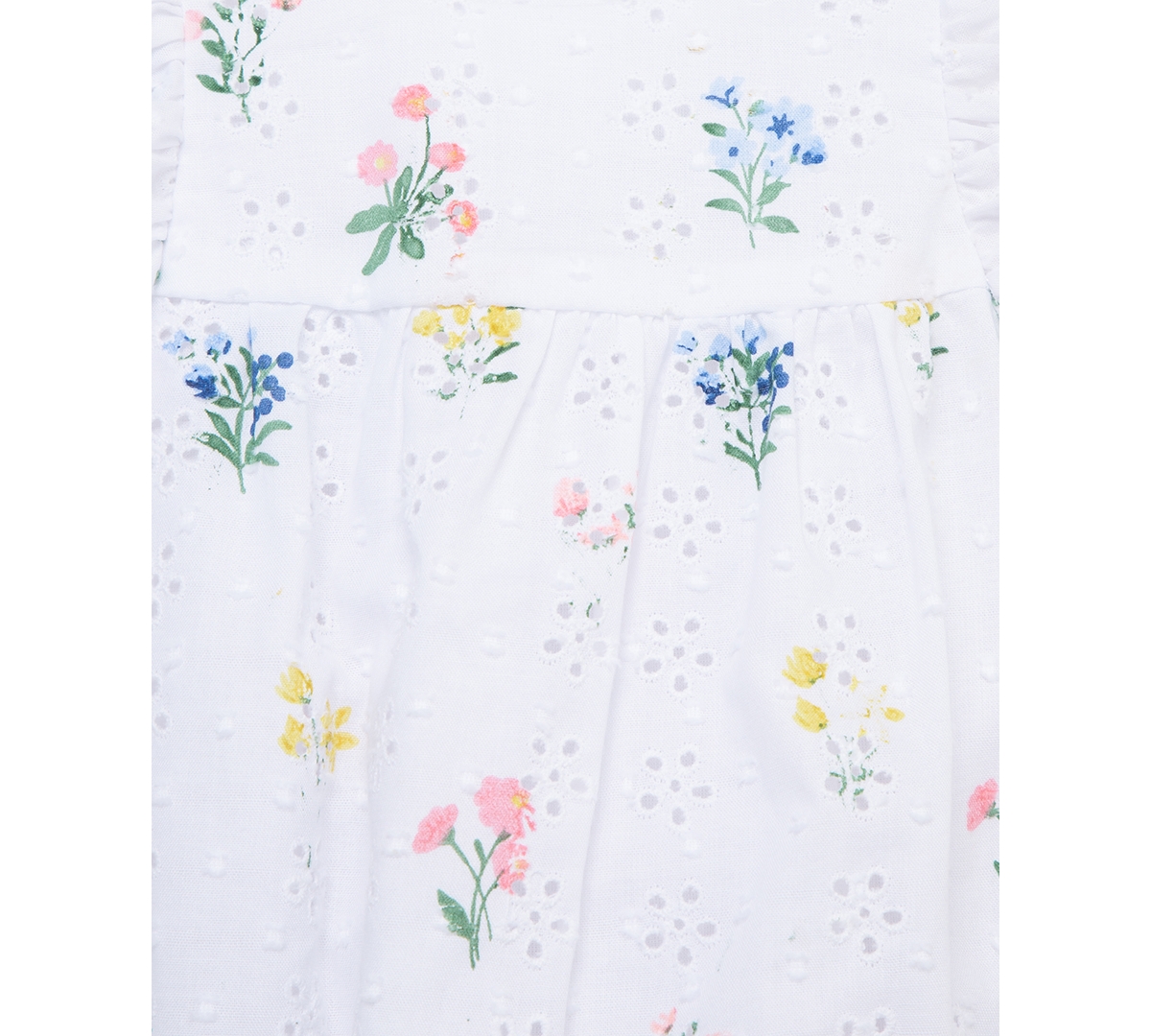 Shop Little Me Baby Girls Cotton Eyelet Floral Bubble Romper & Headband, 2 Piece Set