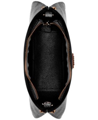 Meridian Monogram Small Top Zip Shoulder Bag 