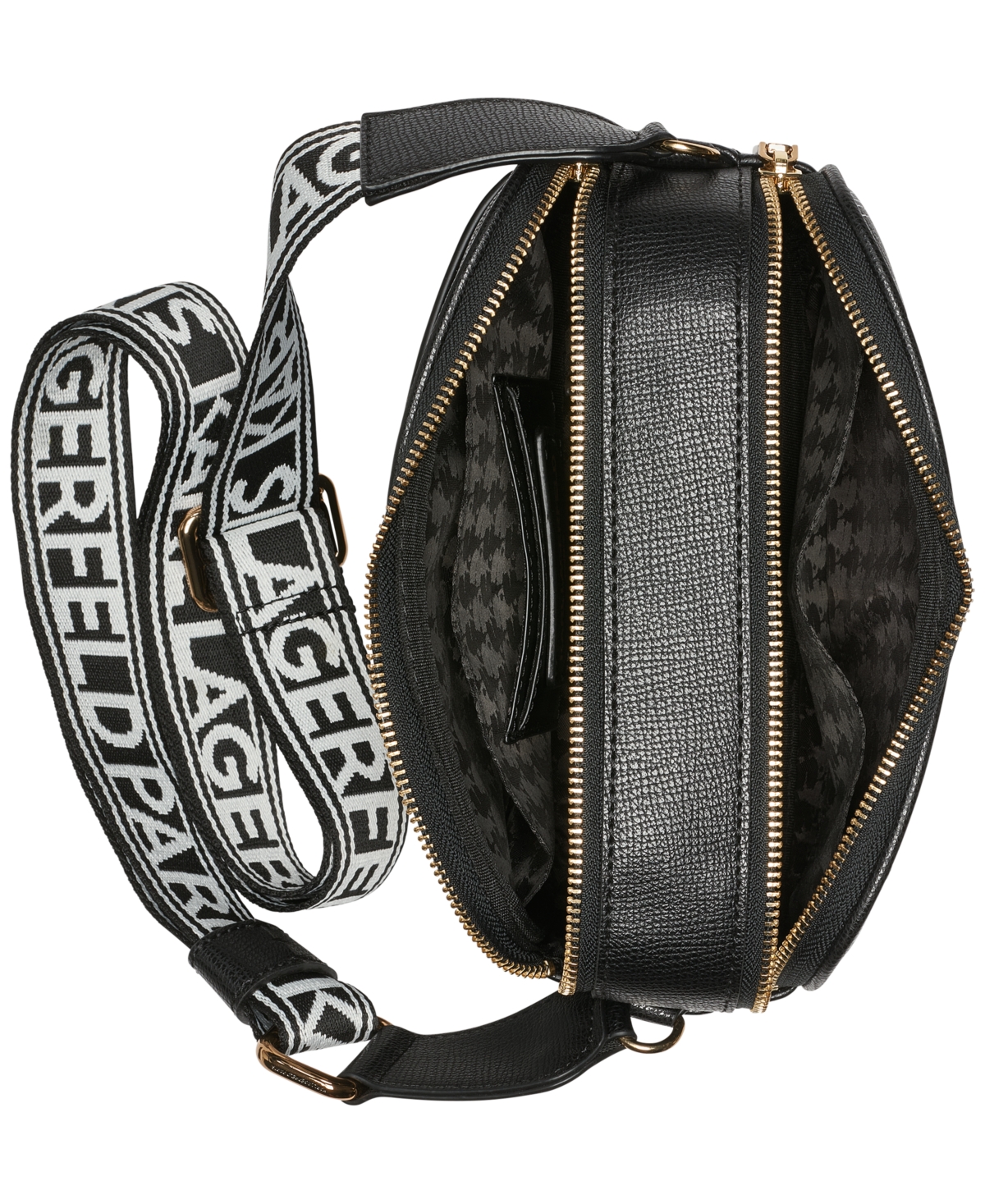 Karl Lagerfeld Maybelle Small Camera Crossbody In Black Multi,black