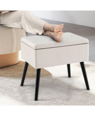 Storage Ottoman with Legs for Living Room and Bedroom Stylish and Functional Storage Solution