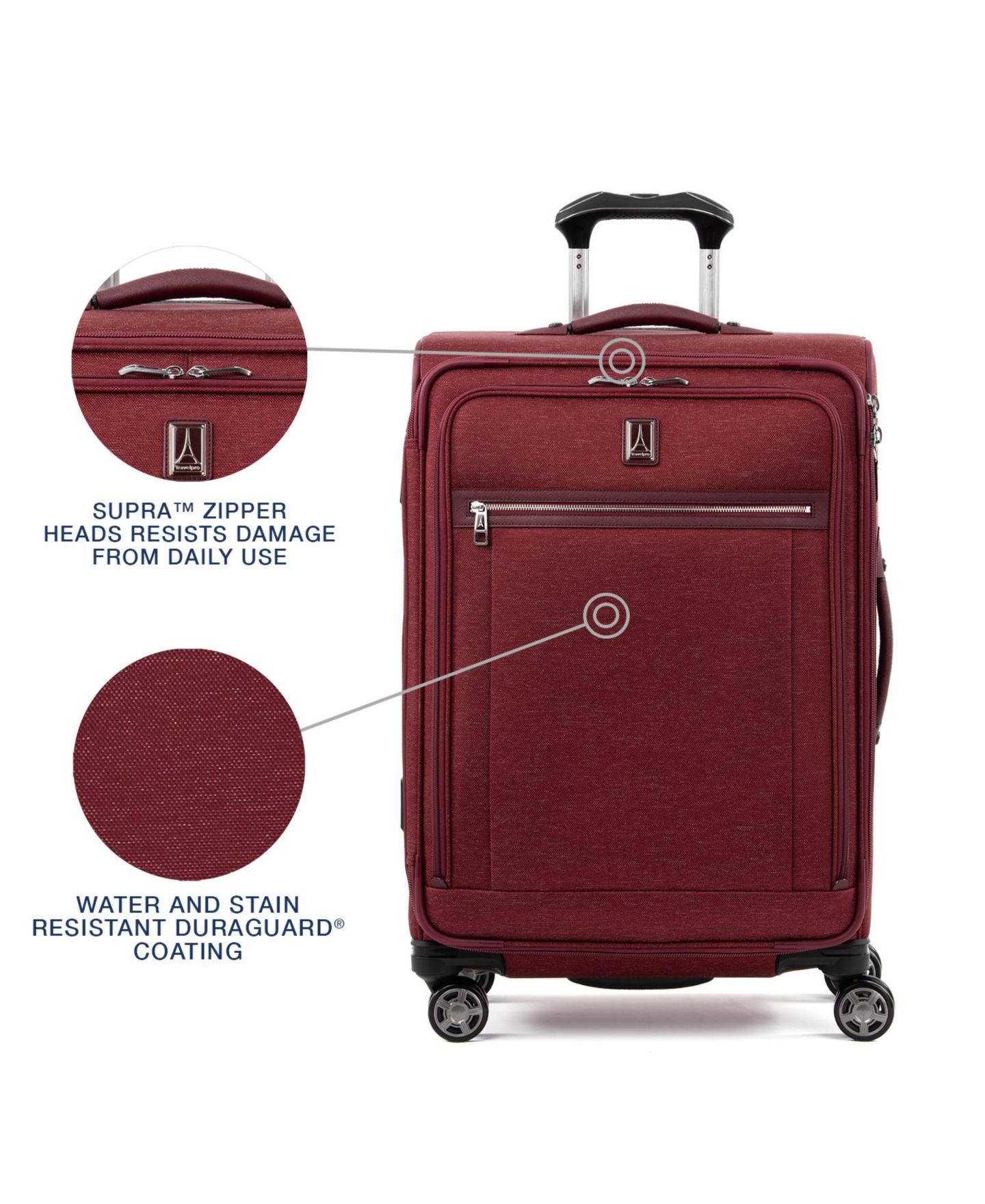 Чемодан Travelpro Platinum Elite 28" Check-in Spinner, цвет: Бордо — фото 13