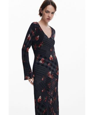 Women's Midi dress with checks