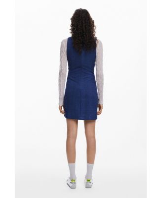 Women's Denim-effect mini dress