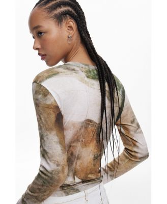 Women's High-neck horse T-shirt