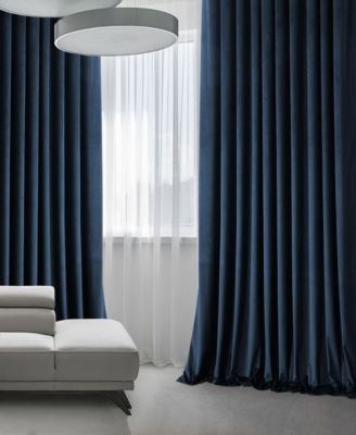 Extra Wide Heritage Plush Velvet Room Darkening Curtain