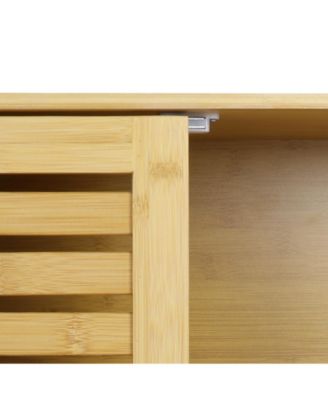 Bathroom Wall Cabinet: Bamboo Wood Kitchen Wall Mounted Medicine Cabinet with 3 Shelves