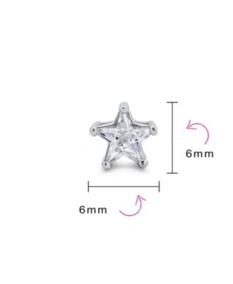 Small Celestial USA CZ Star Stud Earrings