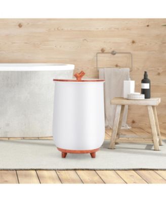 23L Large Luxury Bucket-Style Towel Warmer with Fragrant Disc Holder