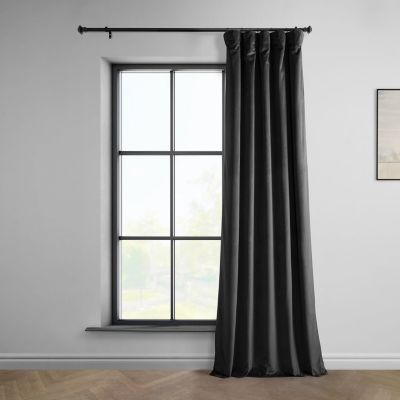 Heritage Plush Velvet Room Darkening Curtain
