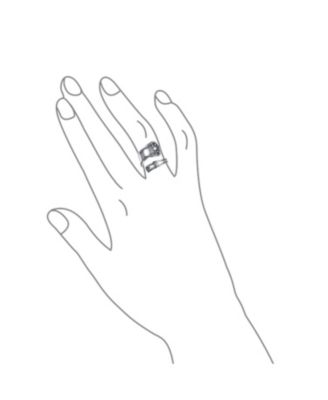 Boho Bypass Spoon Band Ring Oxidized Sterling Silver Adjustable