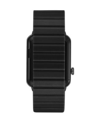 Connect Matrix Black Silicone Smartwatch, 44mm