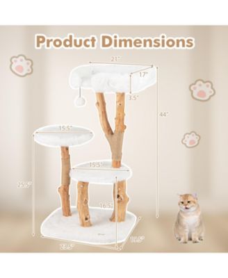 Cat Tree with Jute Scratching Posts Durable & Cozy Play Tower for Cats