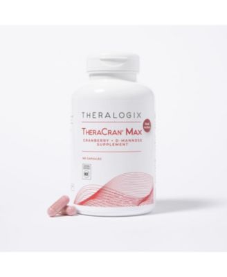 TheraCran Max - Cranberry + D-Mannose Supplement for Men & Women - Urinary Tract Health Support - 90-Day Supply - NSF Certified - 180 Capsules