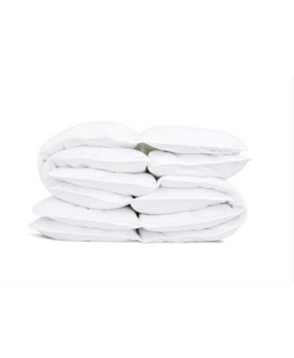 LUXE Collection - European Down And Feather Lightweight Comforter, 100% Cotton Cover