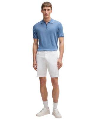 Men's Cotton-Twill Slim-Fit Shorts
