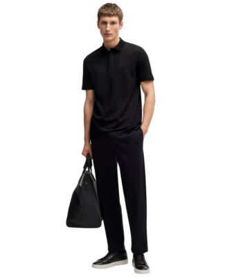 Men's Mercerized-Cotton Regular-Fit Polo Shirt