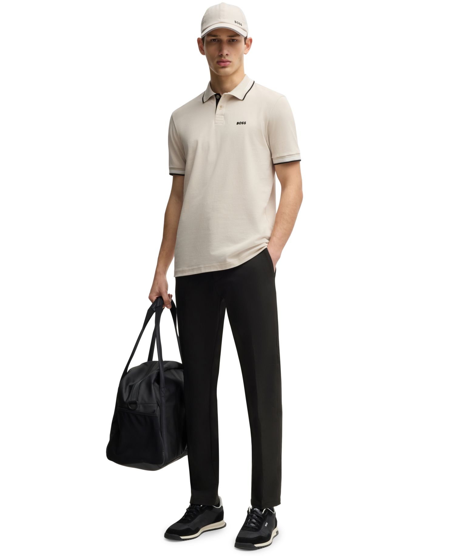 Men's Four-Way Stretch Slim-Fit Trousers