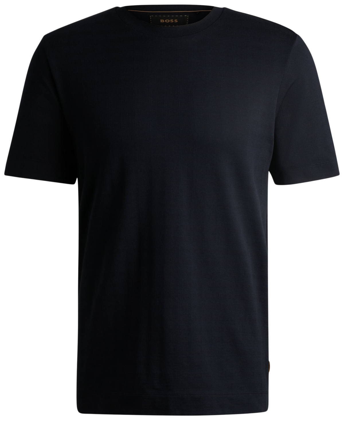 Hugo Boss Boss By  Men's Cotton-silk Blend Regular-fit T-shirt In Blue