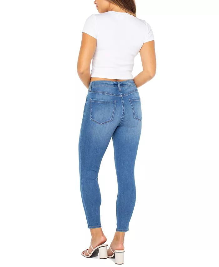 Juniors' Curvy Mid-Rise Skinny Ankle Jeans - thumbnail 2