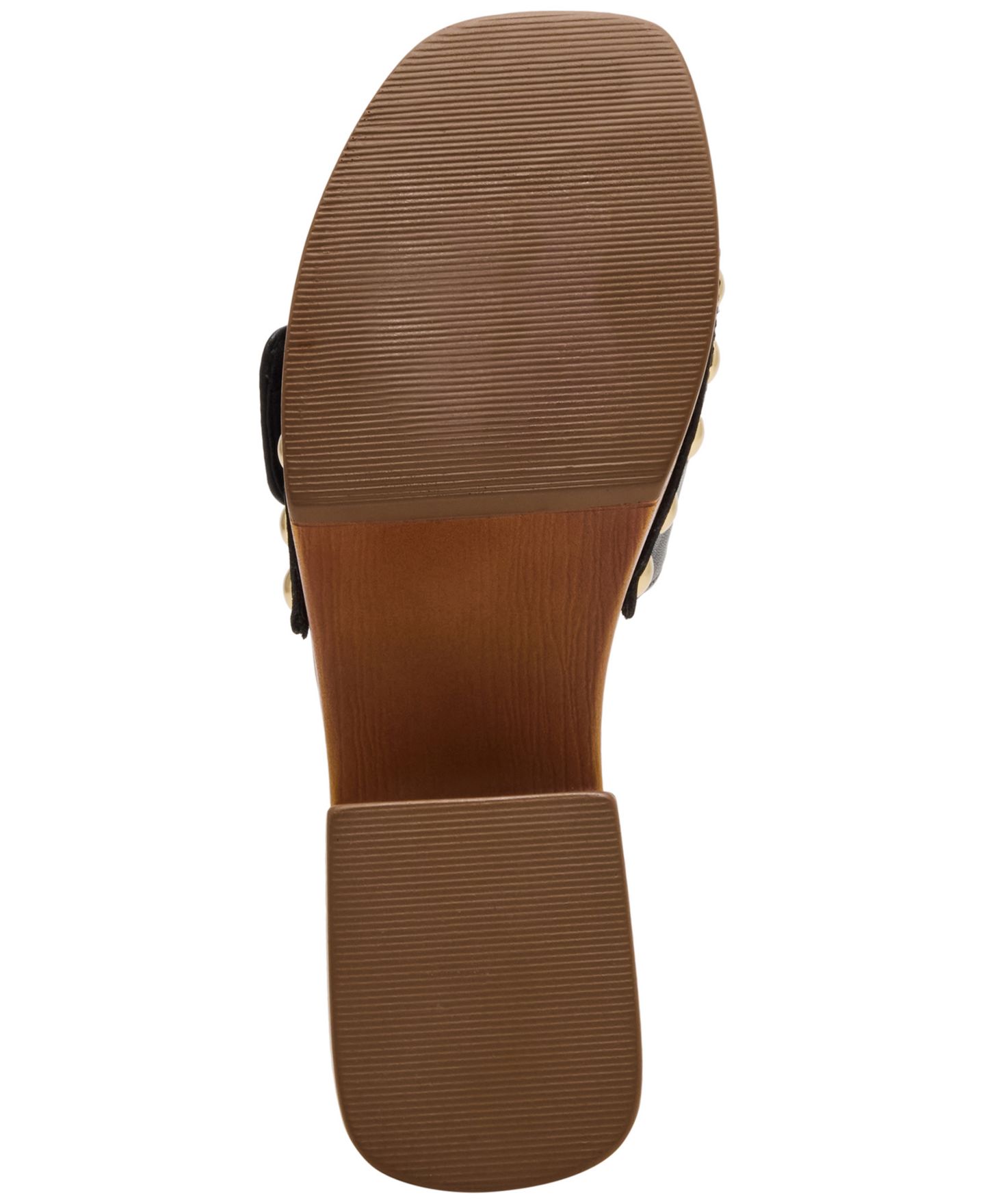 Женские сандалии Madden Girl Woodlandd Platform Block-Heel, цвет: Чёрный гладкий — фото 5