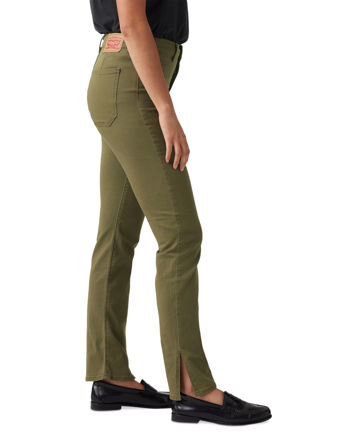Levi's Women's High-rise Tailored 724 Straight-leg Jeans In Ivy Green