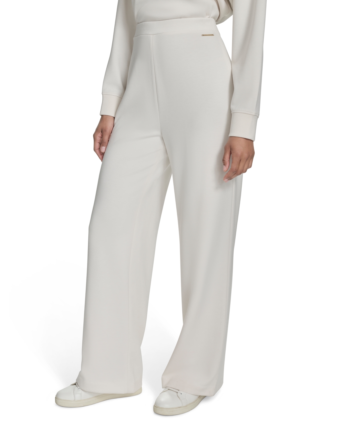 HALSTON WOMEN'S EASY FULL WIDE-LEG PANTS 