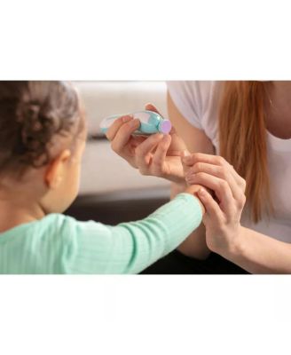 Baby Electric Nail Trimmer Kit with Light, Quiet Operation, 6 Interchangeable Heads for Gentle Precise Baby Nail Care and Polishing Baby Nail Trimmer