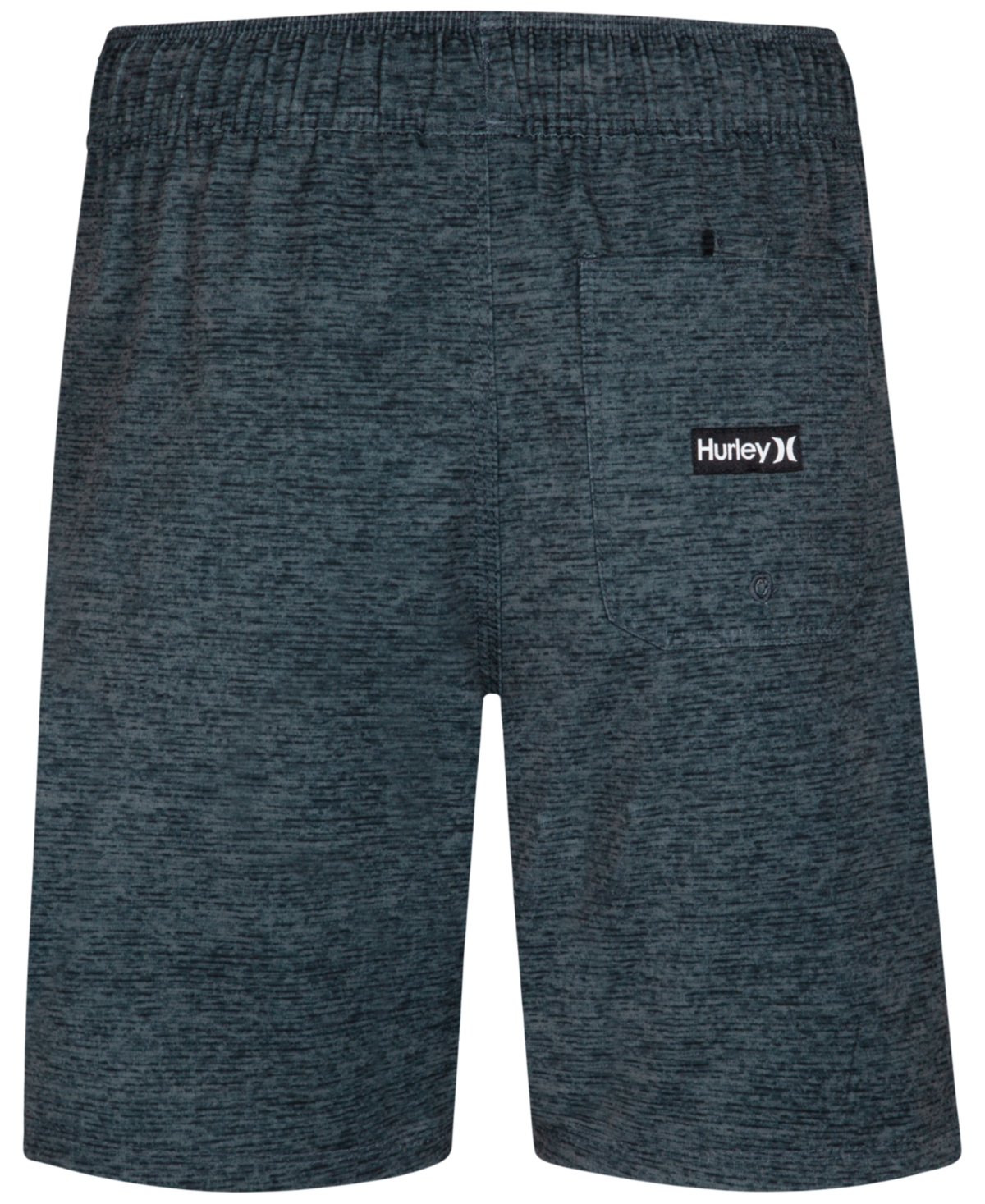 Hurley Big Boys Printed Heathered Pull-on Swim Trunks In Shadow Black